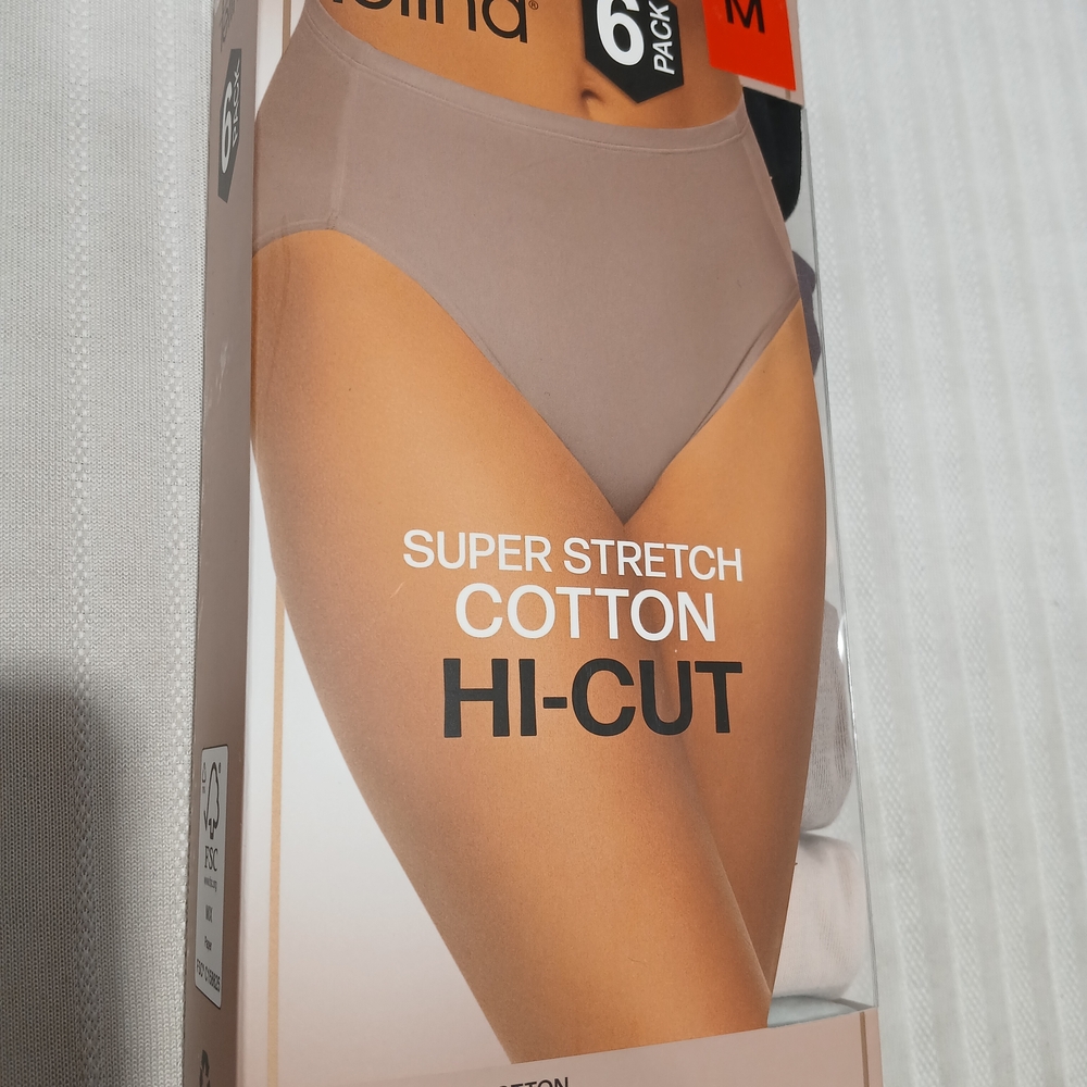 Bali Soft Touch Cotton Hi-Cut Briefs - Gray